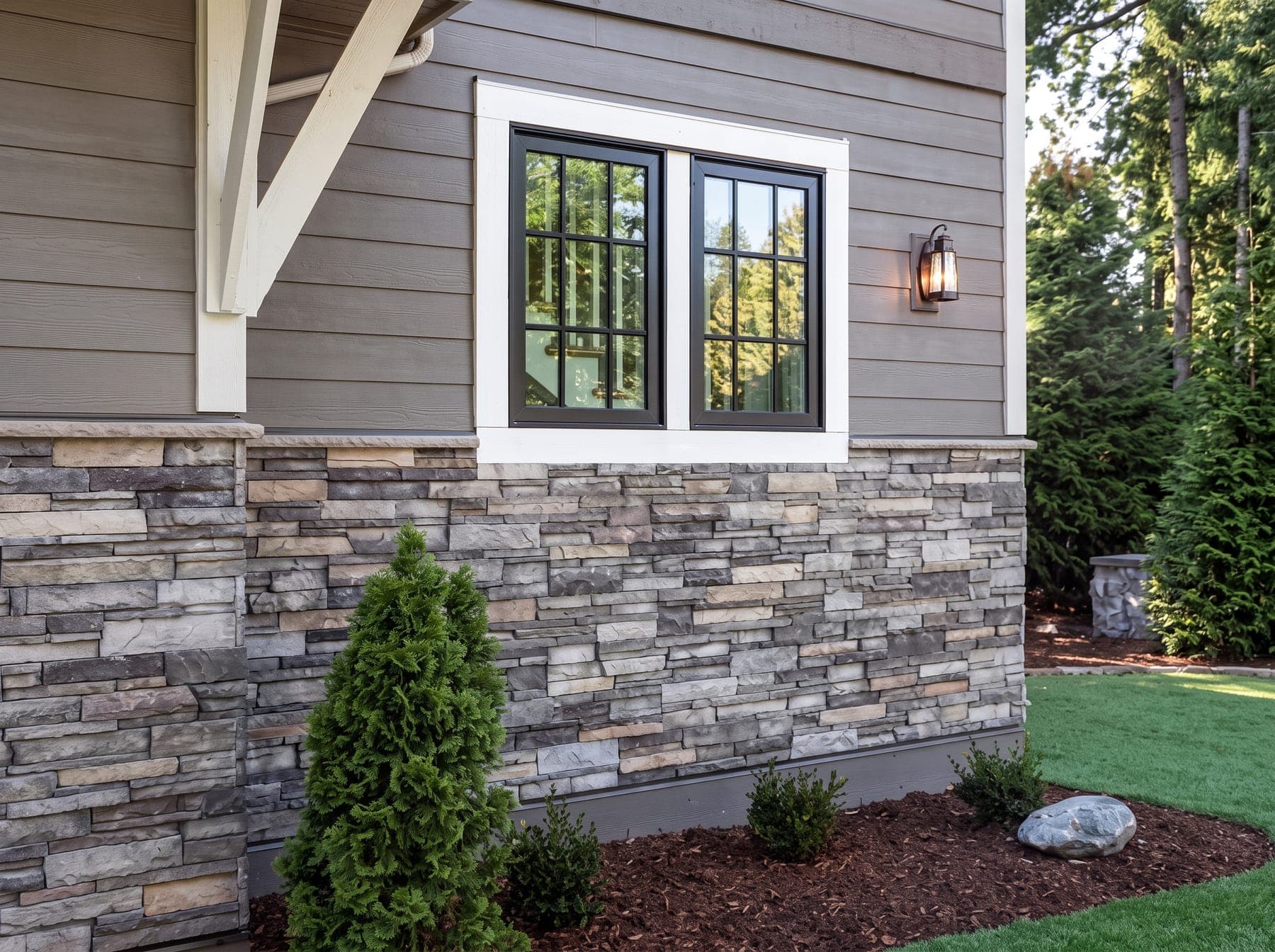 Cedar & Stone Accent Siding Deep River CT