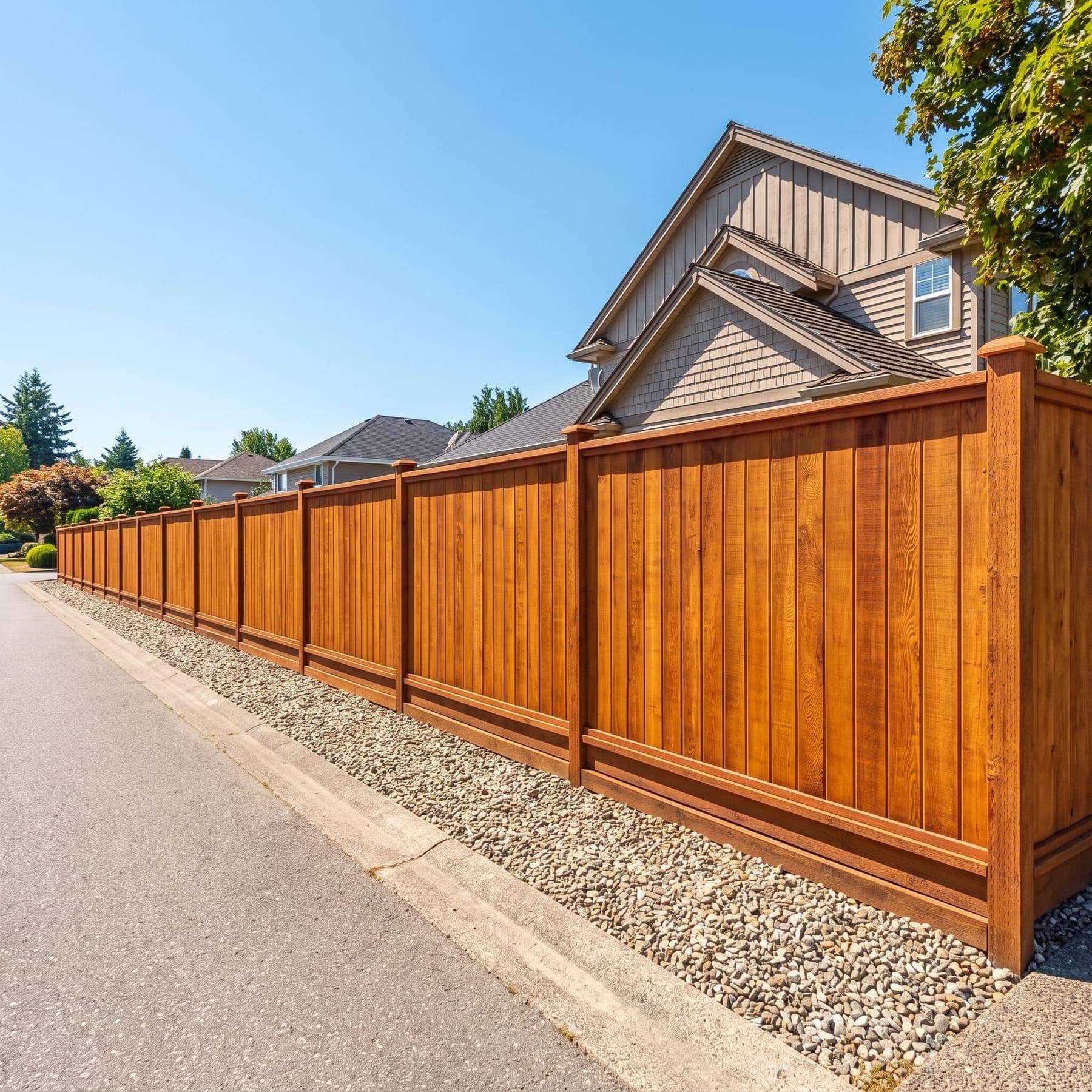 Custom Perimeter Vinyl Privacy Fence Essex CT