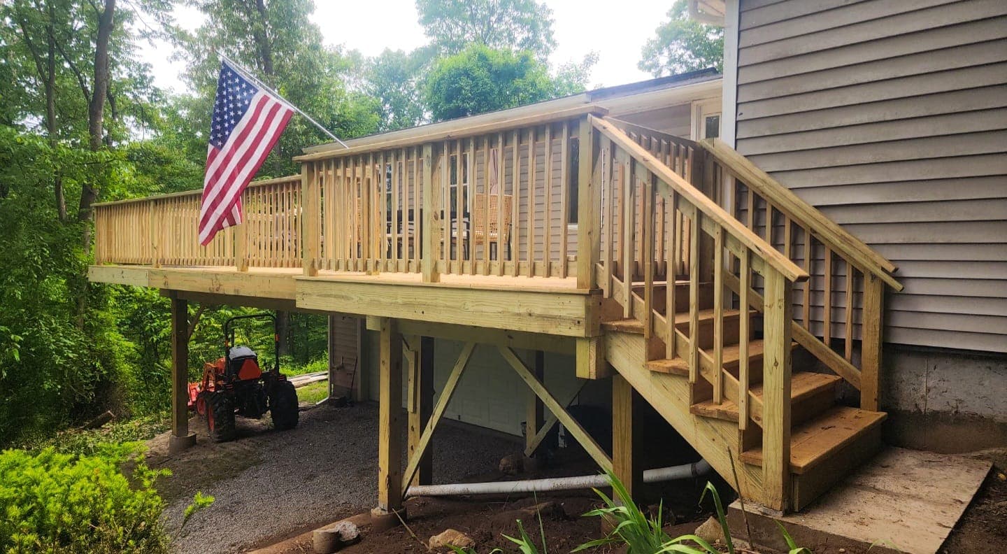 Finished TimberTech Deck Installation Essex CT